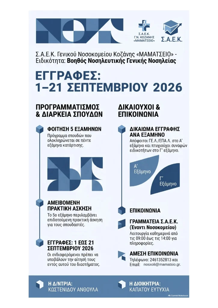 ΑΦΙΣΑ ΓΙΑ ΕΓΓΡΑΦΕΣ ΣΤΗ ΣΑΕΚ page 0001